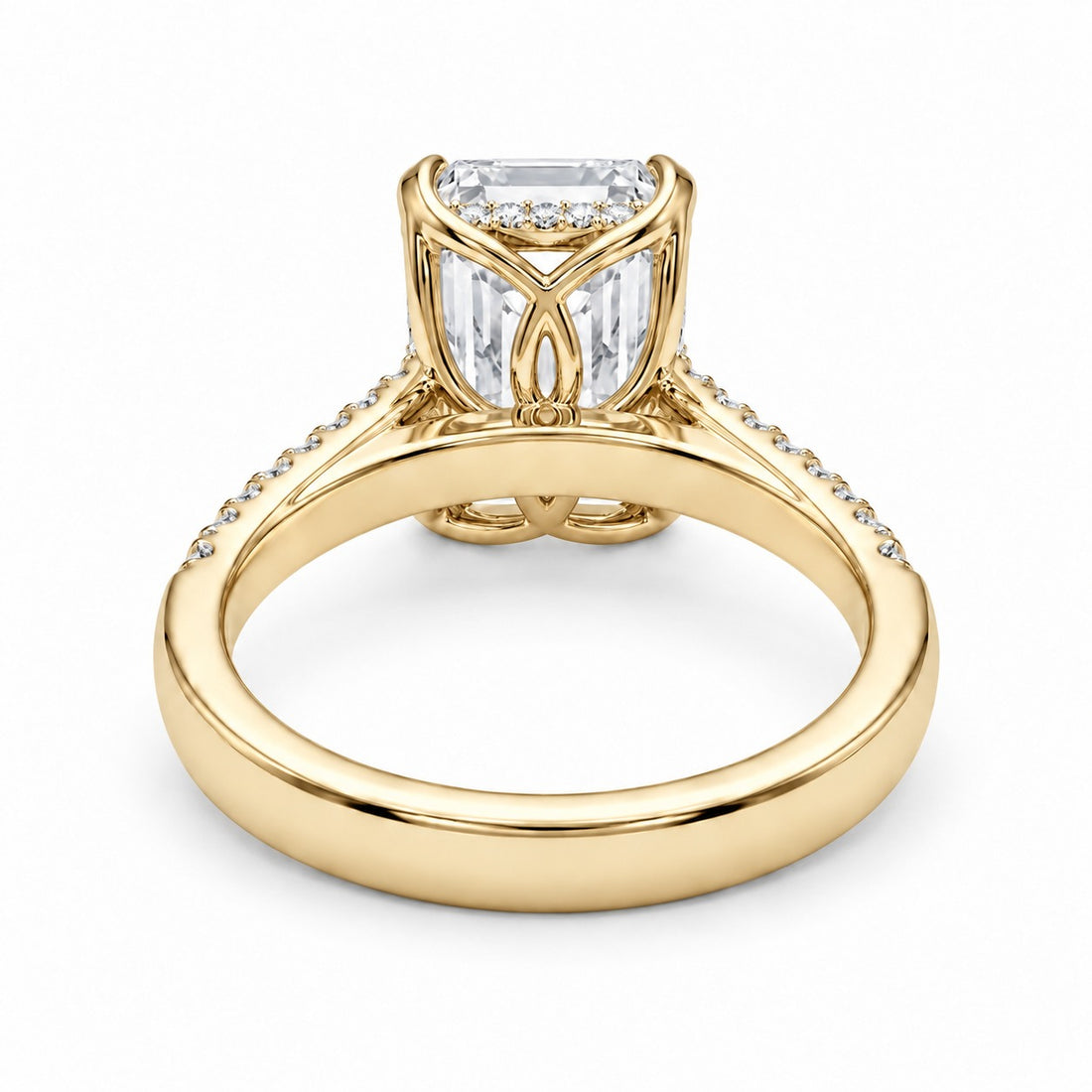 The Citadel in 14K yellow gold, underside view