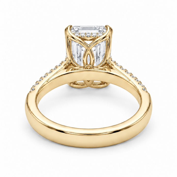 The Citadel in 14K yellow gold, underside view