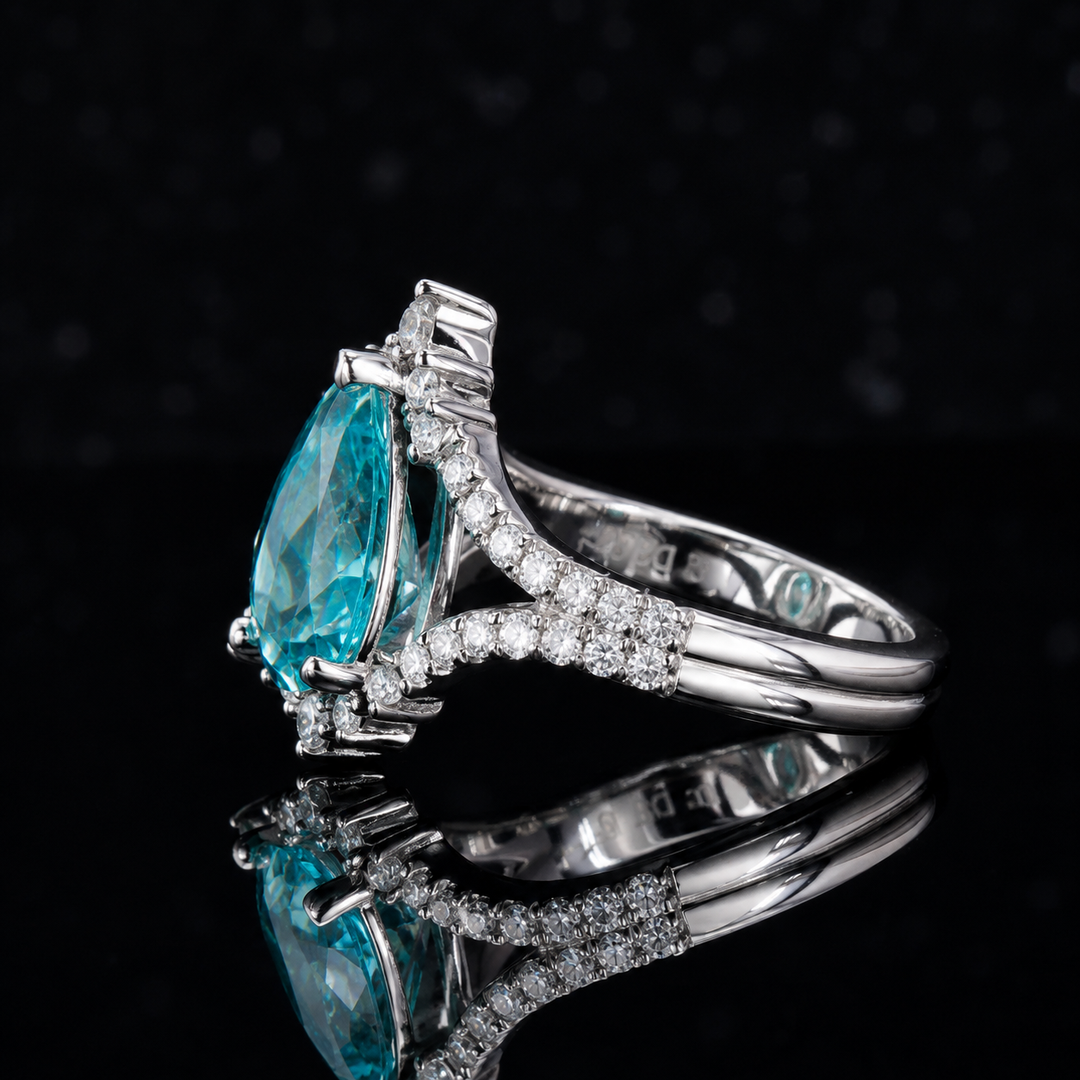 The Eye — Pear Paraiba Diamond Ring