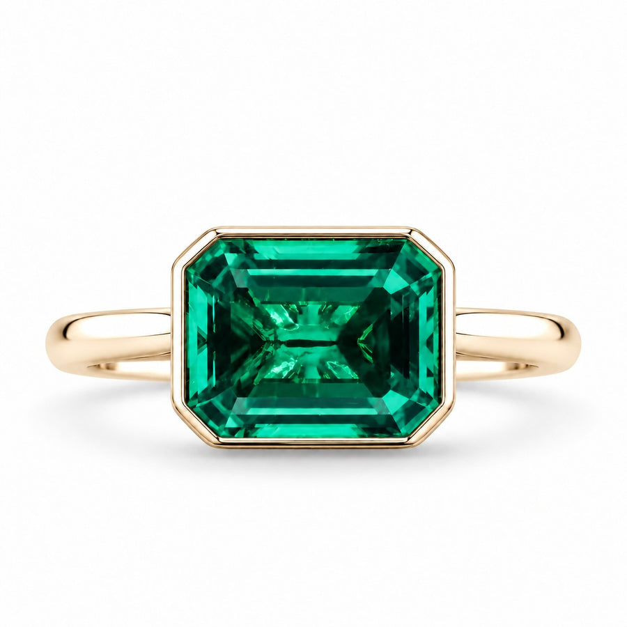 The Axis — East–West Emerald Ring