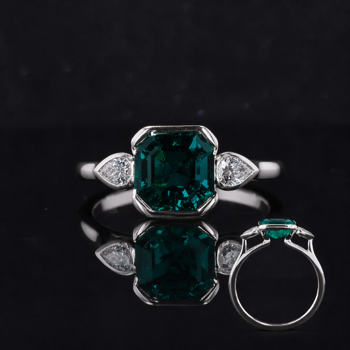 The Embrace — Emerald & Diamond Ring