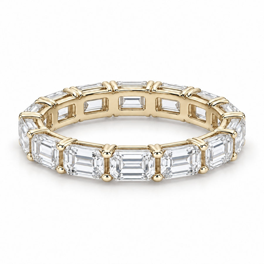Emerald-Cut Lab-Grown Diamond Eternity Band (3–4ctw)