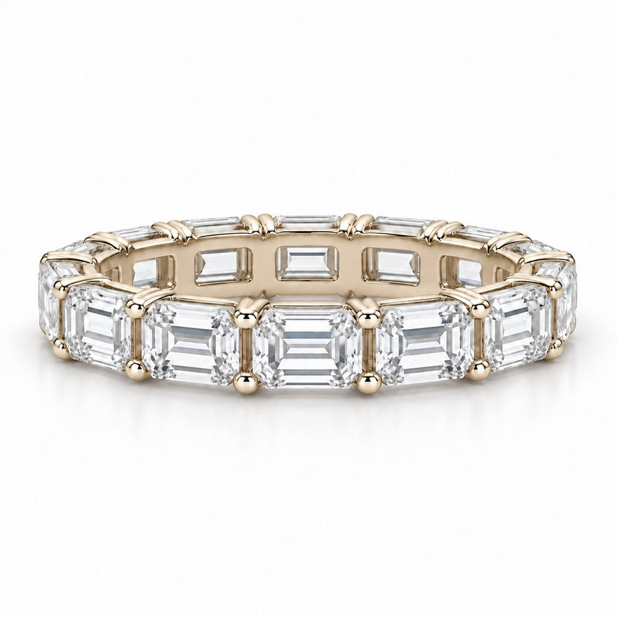 Emerald-Cut Lab-Grown Diamond Eternity Band (3–4ctw)