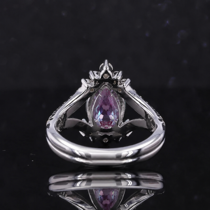 The Eye — Pear Alexandrite Diamond Ring