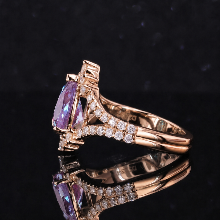The Eye — Pear Alexandrite Diamond Ring