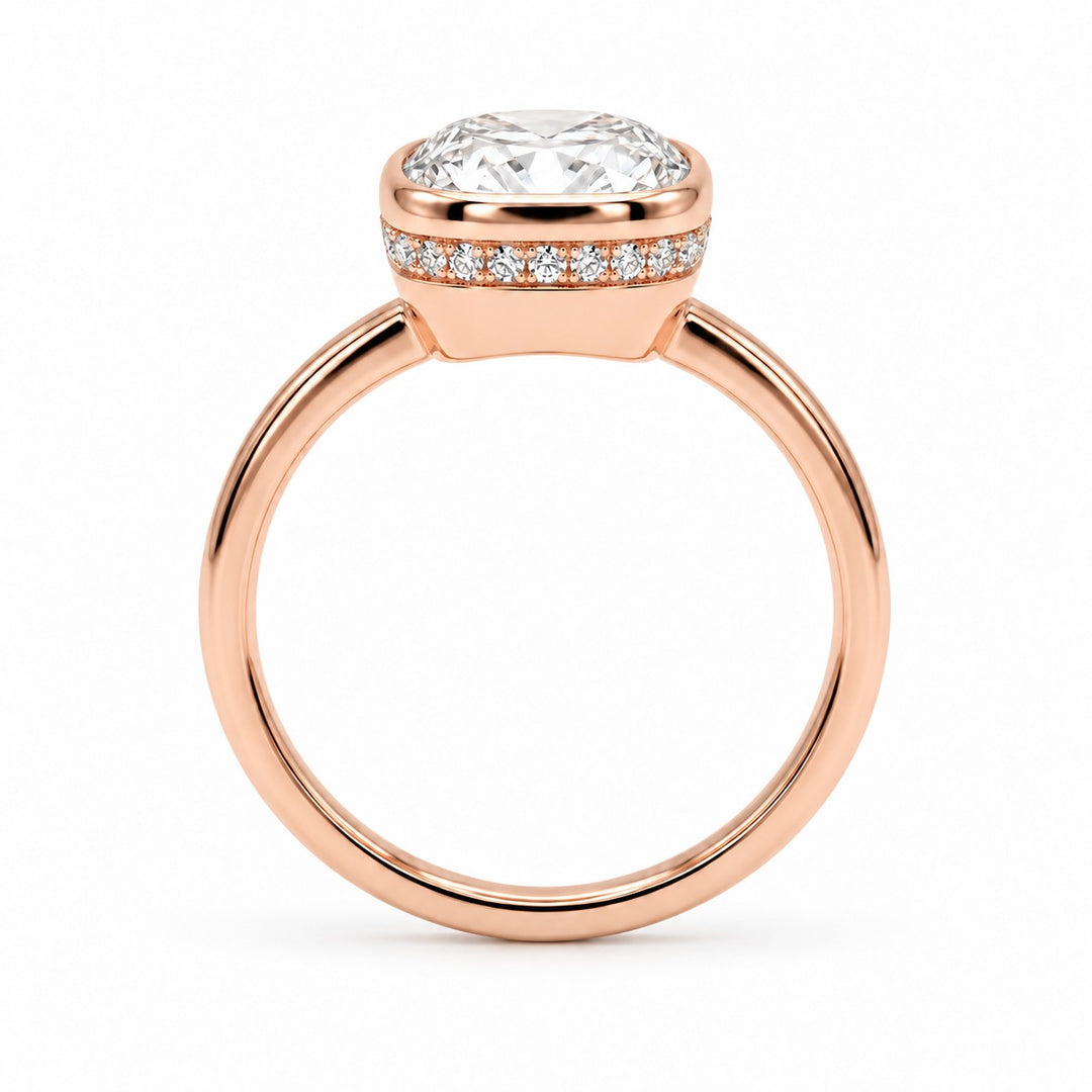 The Frame in 14K rose gold, side view