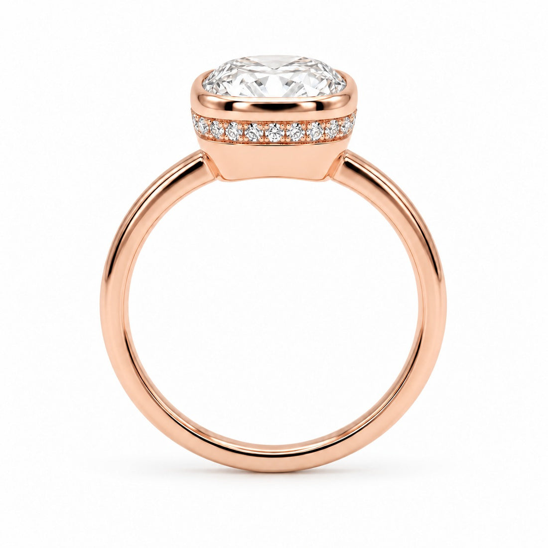 The Frame in 14K rose gold, side view