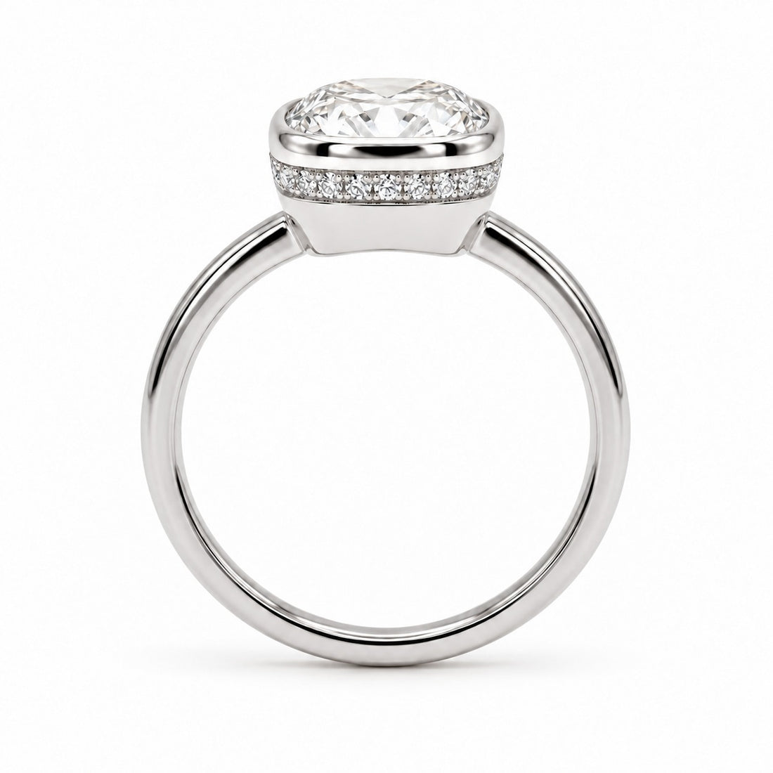 The Frame in 14K white gold, side view