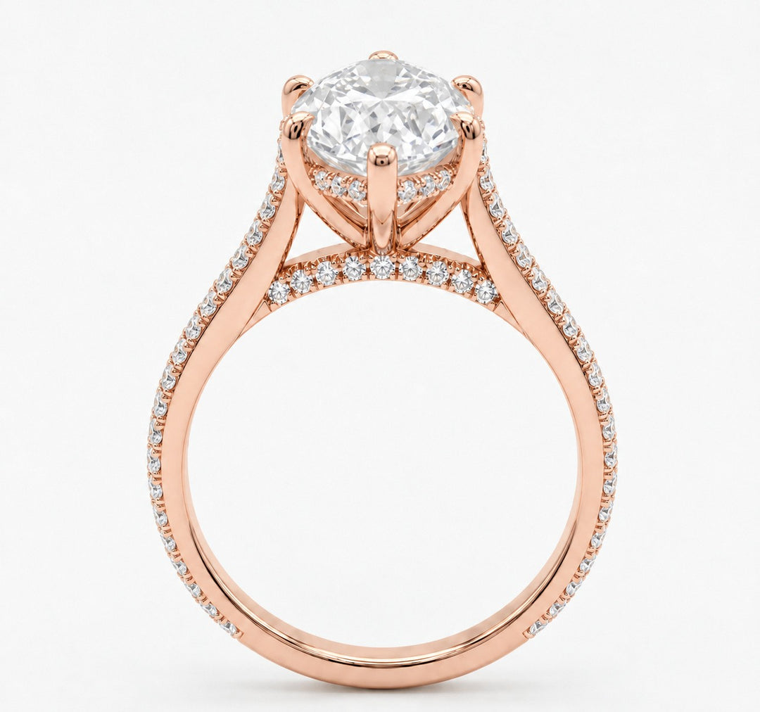 The Aurora Pavé in 14K rose gold, view 5