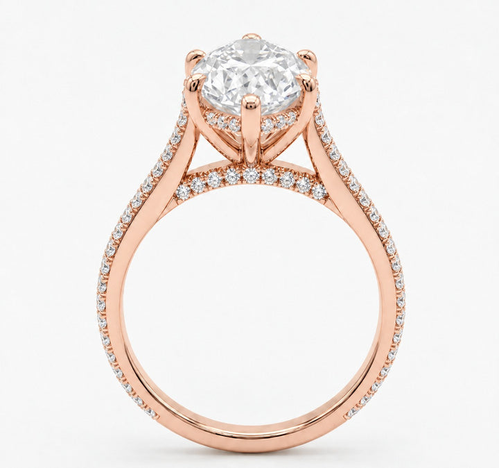 The Aurora Pavé in 14K rose gold, view 5