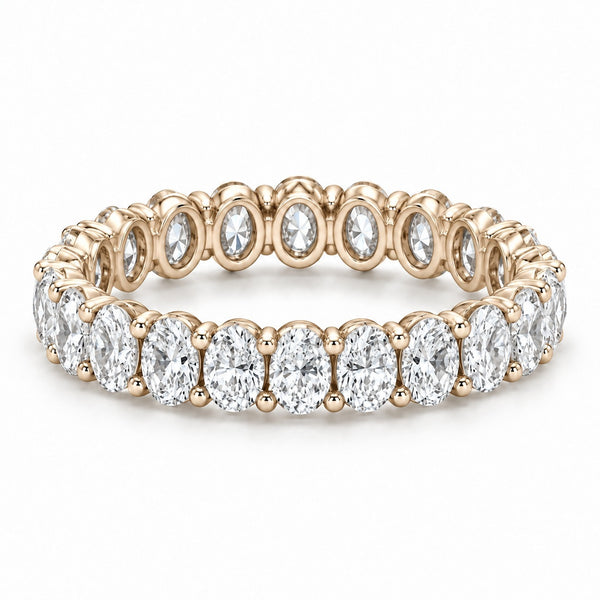 Oval Lab-Grown Diamond Eternity Band (3–4.5ctw)