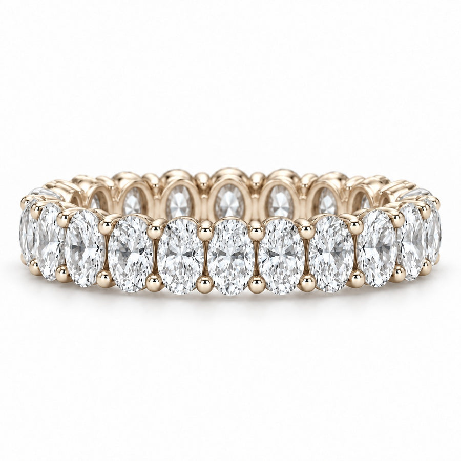 Oval Lab-Grown Diamond Eternity Band (3–4.5ctw)