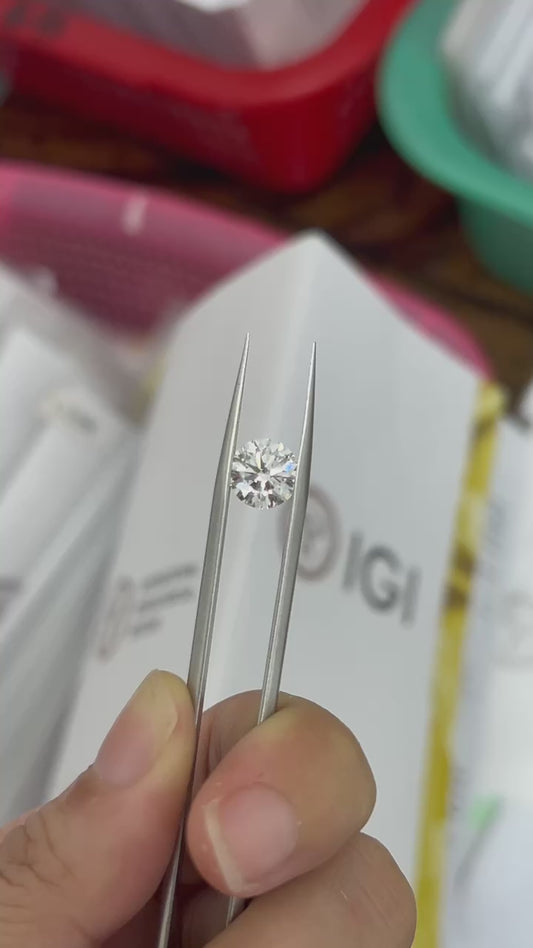 Loose 2.08ct, D color, VS1 Round Brilliant Cut Diamond, Complete with IGI Certificate