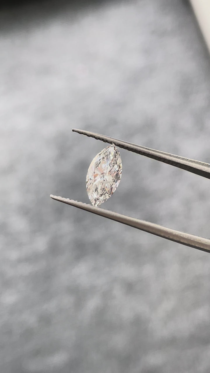 Custom 2.00ct E-VVS2 Lab Diamond Marquise Cathedral Ring (Platinum) — Deposit