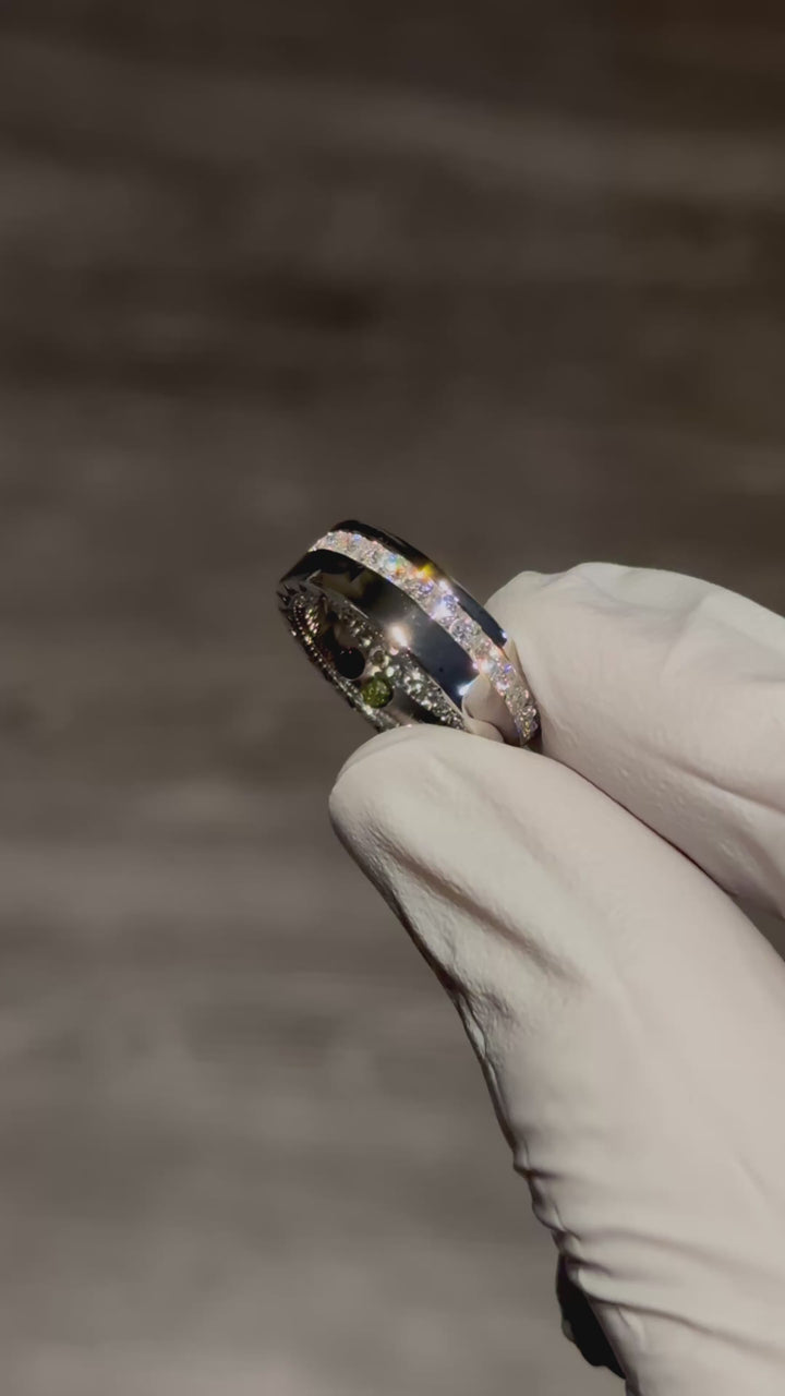 Customized™ 6mm, 0.25ctw Channel-Set Diamond Wedding Band Ring in White Gold