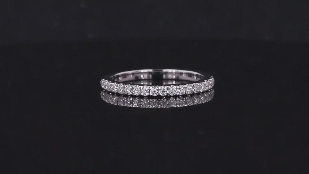 Moissanite Eternity Rings in 14K Solid Gold