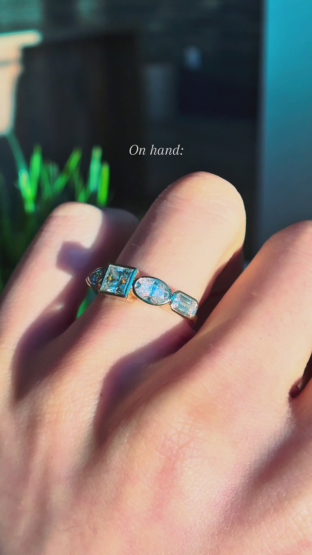 “The Quartet Band” — Four-Stone Diamond Ring in 14K Gold