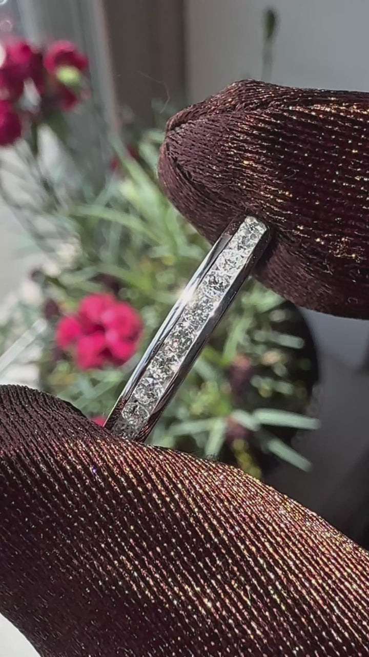 3mm Channel- Set Diamond Eternity Band (3mm, 1.50ctw)