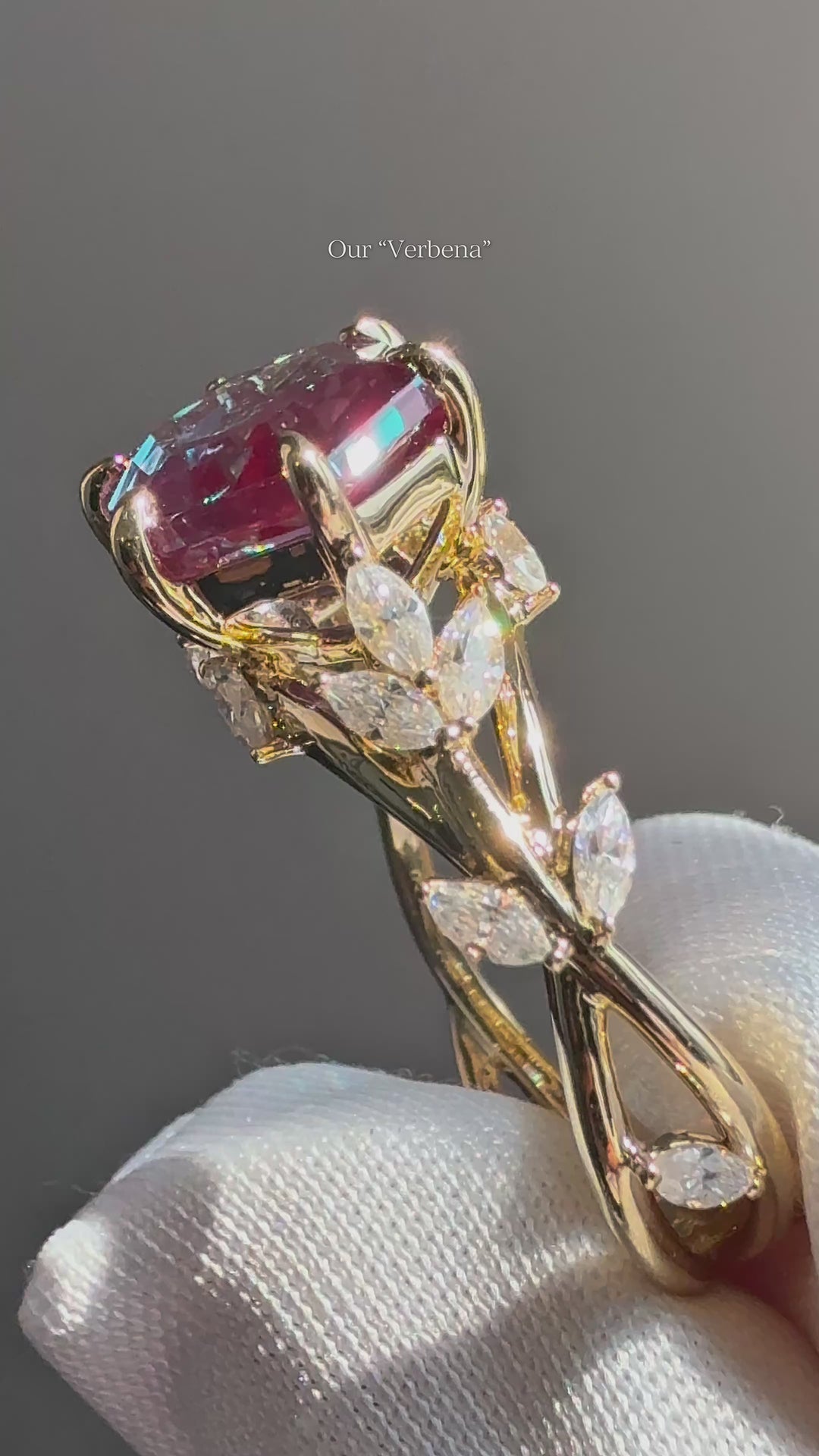 The Verbena — Dutch Marquise Alexandrite Garden Ring