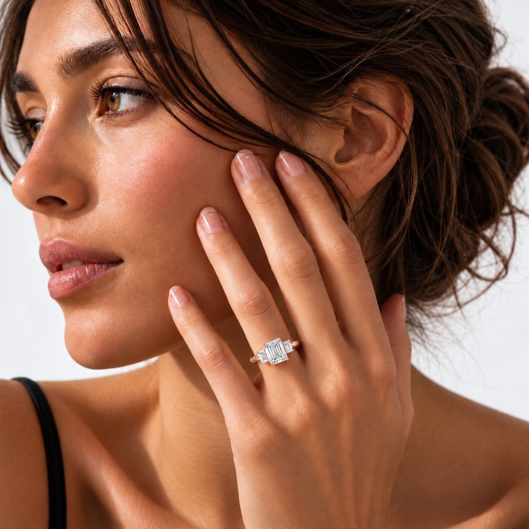Prime Trilogy in 14K rose gold, on the hand