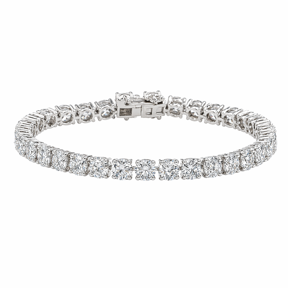 Round Lab Diamond Tennis Bracelet — 16ctw (5mm)