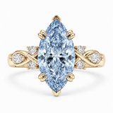 The Sovereign Crest — Blue Diamond Marquise