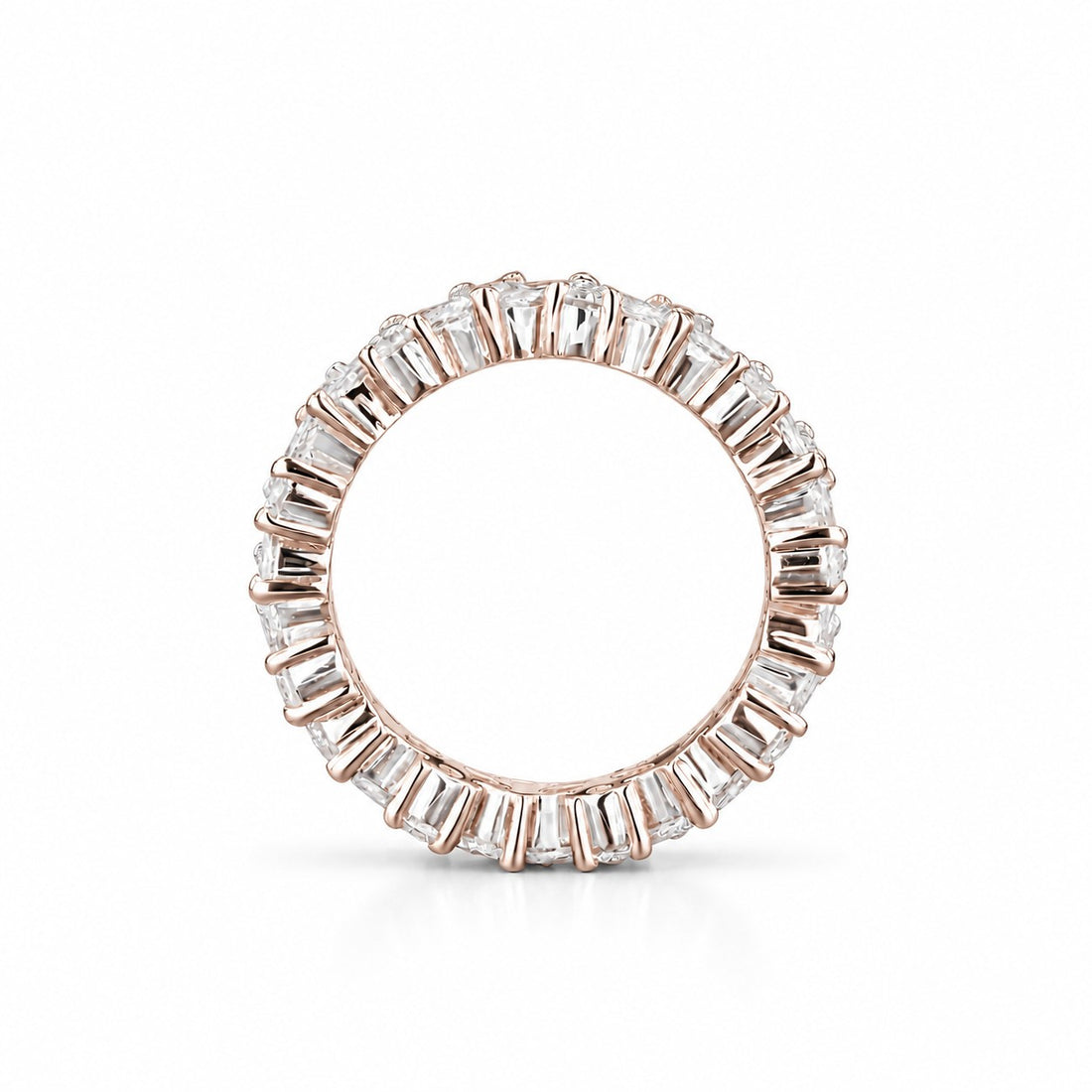 2.40ctw Marquise & Round Diamond Eternity Band (4.3mm) profile in 14K Rose Gold