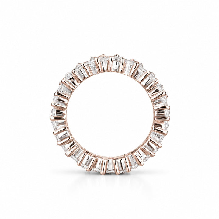 2.40ctw Marquise & Round Diamond Eternity Band (4.3mm) profile in 14K Rose Gold
