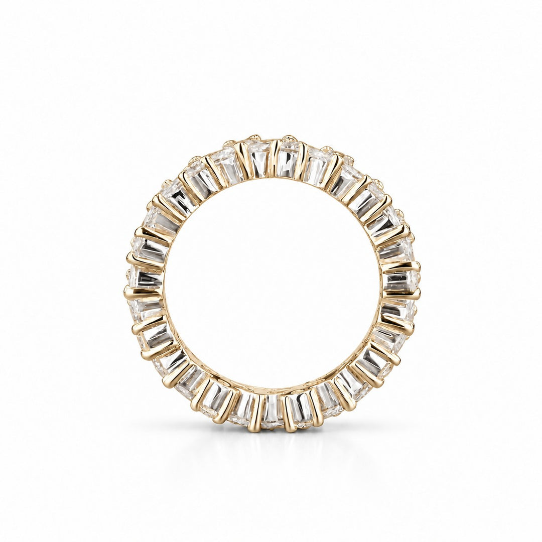2.40ctw Marquise & Round Diamond Eternity Band (4.3mm) profile in 14K Yellow Gold