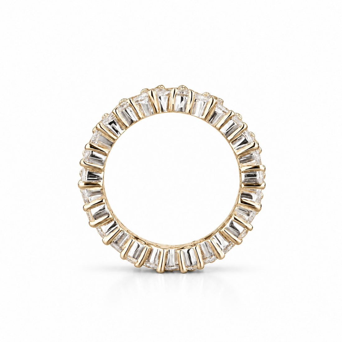 2.40ctw Marquise & Round Diamond Eternity Band (4.3mm) profile in 14K Yellow Gold